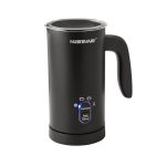 Farberware Electric Milk Frother Black Automatic Foam Maker for Coffee