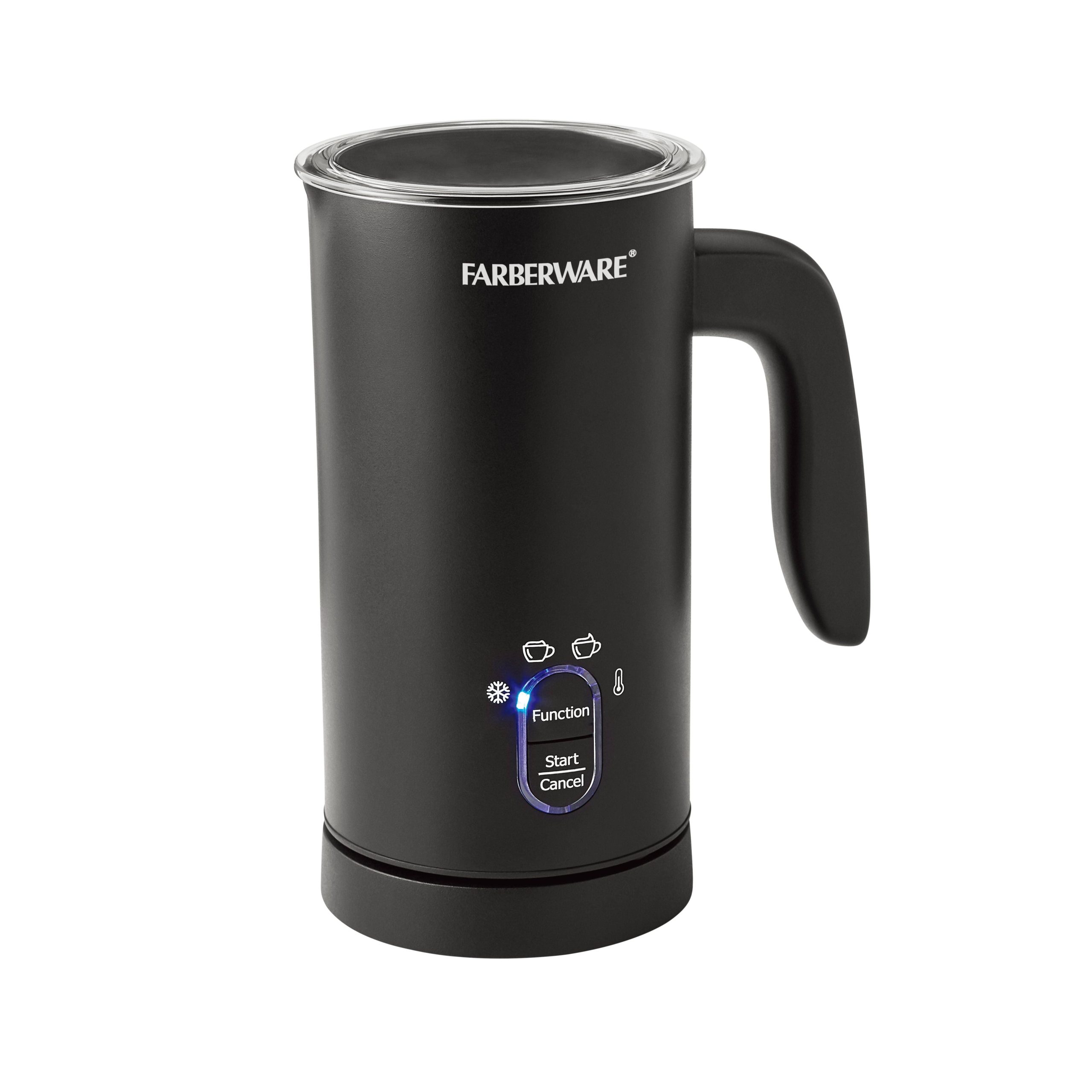 f3decf66cf3be2c24d970d8ae91e3a167c45b21567c5c79b4956448b7fadd030.jpg Farberware Electric Milk Frother Black Automatic Foam Maker for Coffee - Image 1