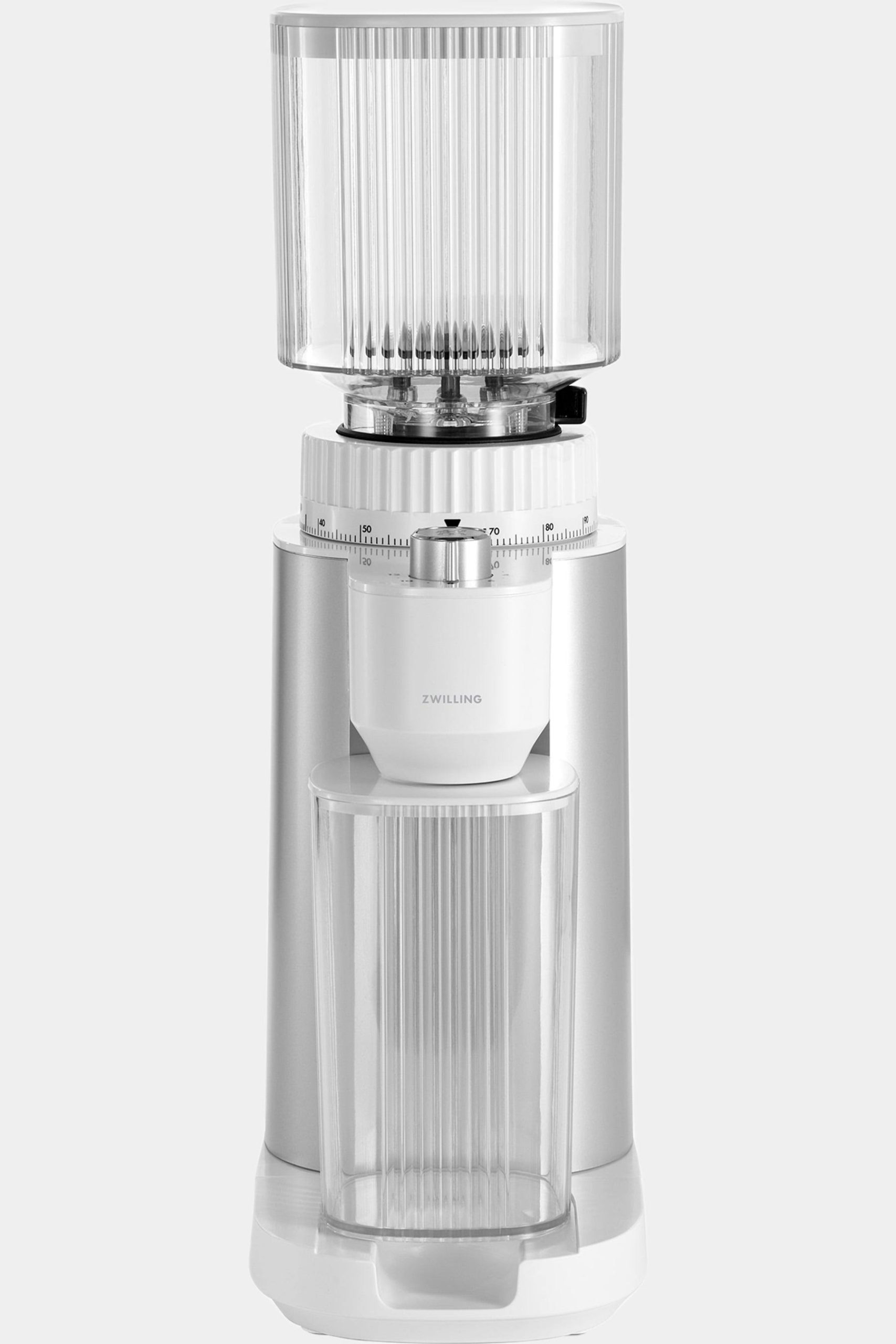 f3f846c2f286641ada156e553aa316f6dbb422adea9ae39ab6bd12a0a1e0c5d4.jpg Zwilling - Enfinigy Coffee Bean Grinder - Silver - Image 1