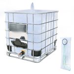 caichuxiye IBC Tote Cove, 275 Gallon IBC Water Storage Barrel Liner Bags,1000 Liter Rain Barrel Protective Accessorie (with Bottom Water Outlet)