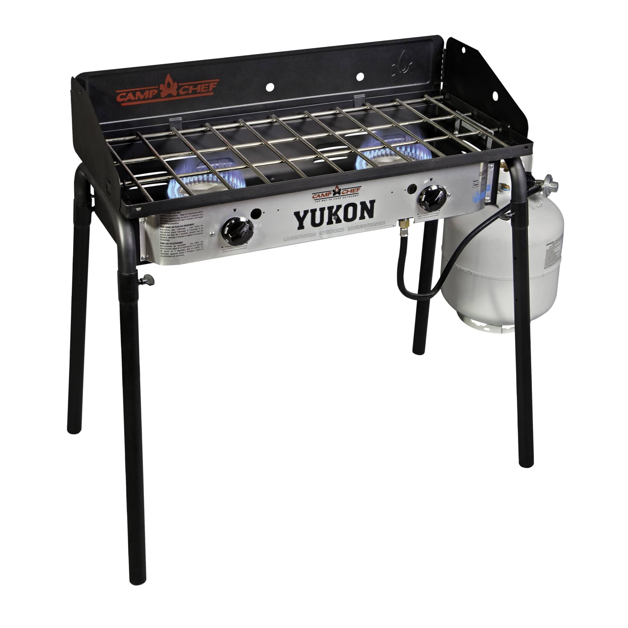 f434c4e3607b424875b7f9716cb0b5ef29d4f91a2e4e72cd0b28a4f52f5e4bb1.jpg Camp Chef Yukon Two-Burner Portable Propane Stove - Image 1