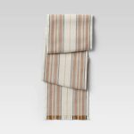 Threshold 72" x 14" Cotton Striped Table Runner Orange - ThresholdG