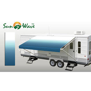 f4468cdf22d34410d54d47ecc2a9b575a79663d787b1bc4994643eb616183560.jpg Sunwave RV Patio Awning Fabric - 12' Approx Width 11'2 - Image 1