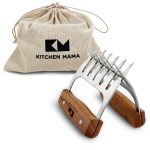 Kitchen Mama Meat Shredder Claws (A Set of 2) with Pouch Bag