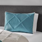 Mainstays Standard Diamond Polyester Pillow Sham - Teal - 1 Each