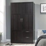 Sauder Wardrobe/Storage Cabinet, Cinnamon Cherry Finish
