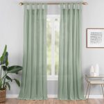 Vue Elements Priya Tab Top Window Curtain, Men's, Size: 50 x 63, Green