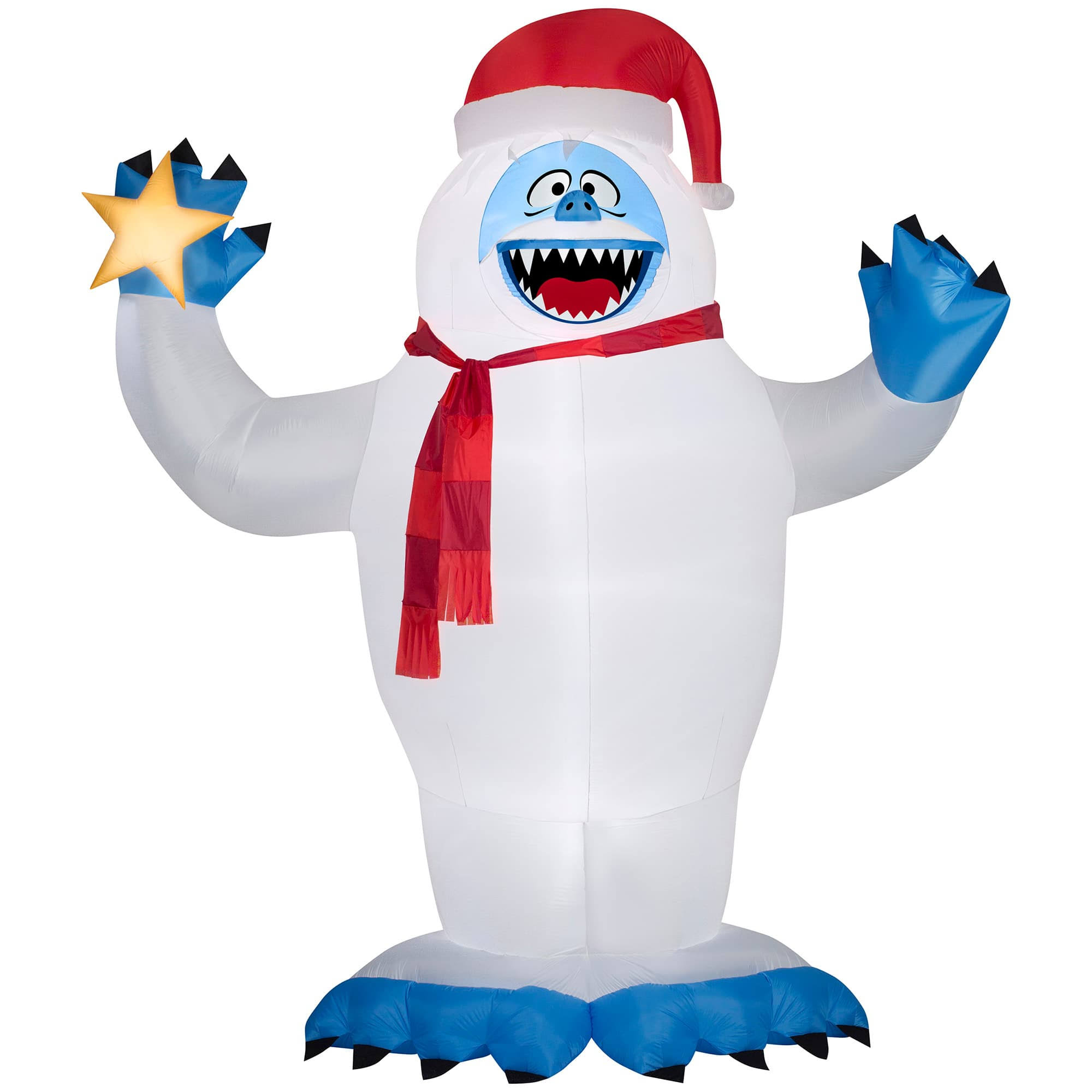 f4a552dae00e11279d4fe9b9df938cc6881e8e499ecd4c09e5560905fd23be83.jpg Gemmy 882544 Christmas Inflatable Abominable Snowman, 12-Feet - Image 1