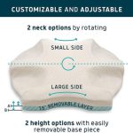 Lunderg CPAP Pillow for Side Sleepers - Includes 2 Pillowcases - Adjustable Memory Foam Pillow for Sleeping On Your Side, Back & Stomach - Reduce