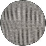 Safavieh Area Rug, Courtyard, Black / Light Grey, 2' 3" x 8' 0"