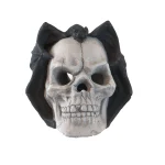 AECOJOY Fire Pit Demon Skull Gas Log for Ventless & Vent Free, Halloween Decor