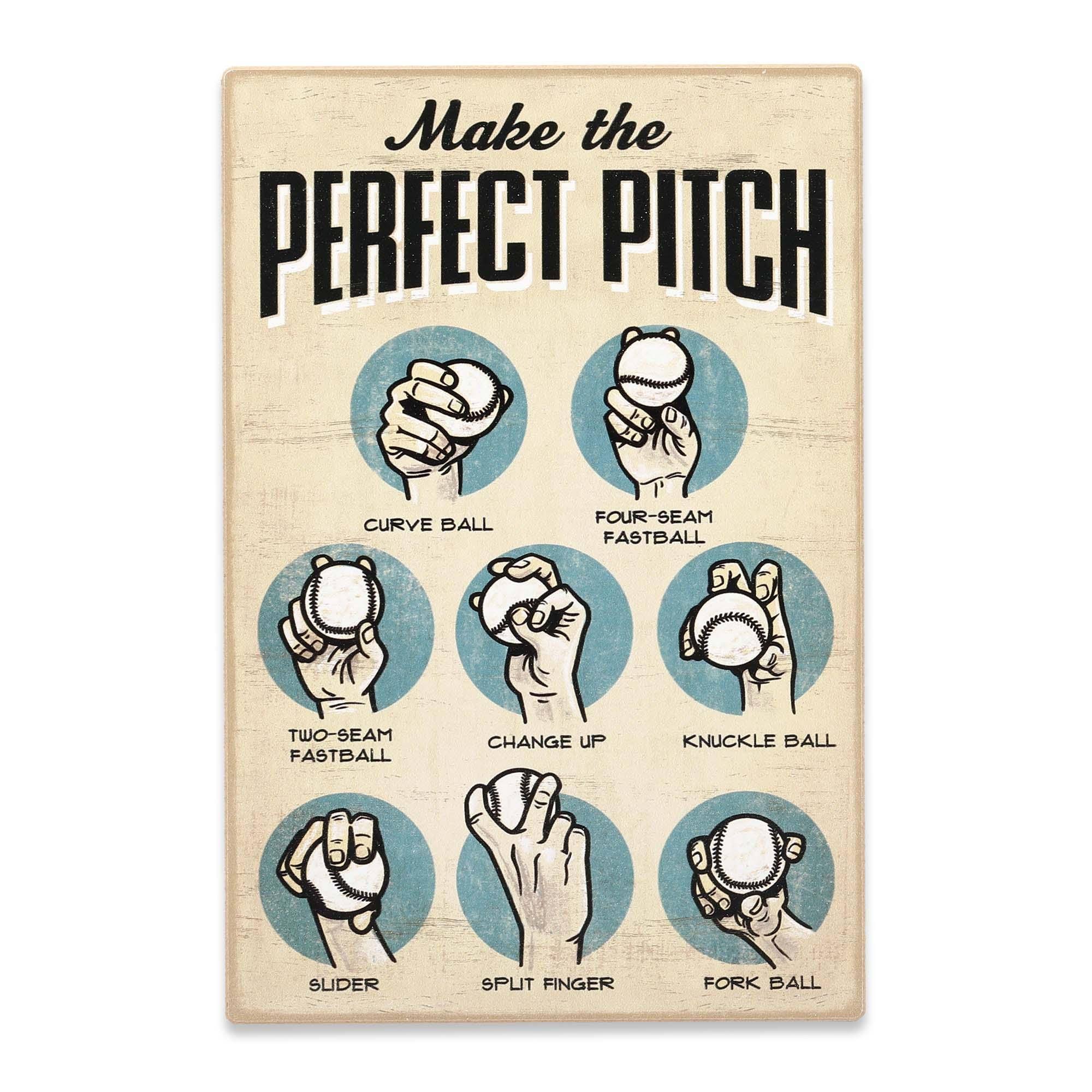 f4ffdb6872bc9ea7fadb7732f5e1d6701ad2a8f46fdfadc5738fc51b3d425d59.jpg Make The Perfect Pitch Baseball Wood Wall Decor - Image 1