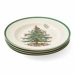 Spode Christmas Tree Dinner Plates Set of 4