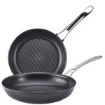 Anolon x Hybrid 2 Piece Nonstick Induction Frying Pan Set Charcoal Gray