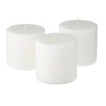 Ashland Basic Elements White Pillar Candle, 3 ct | 3" x 3" | Michaels