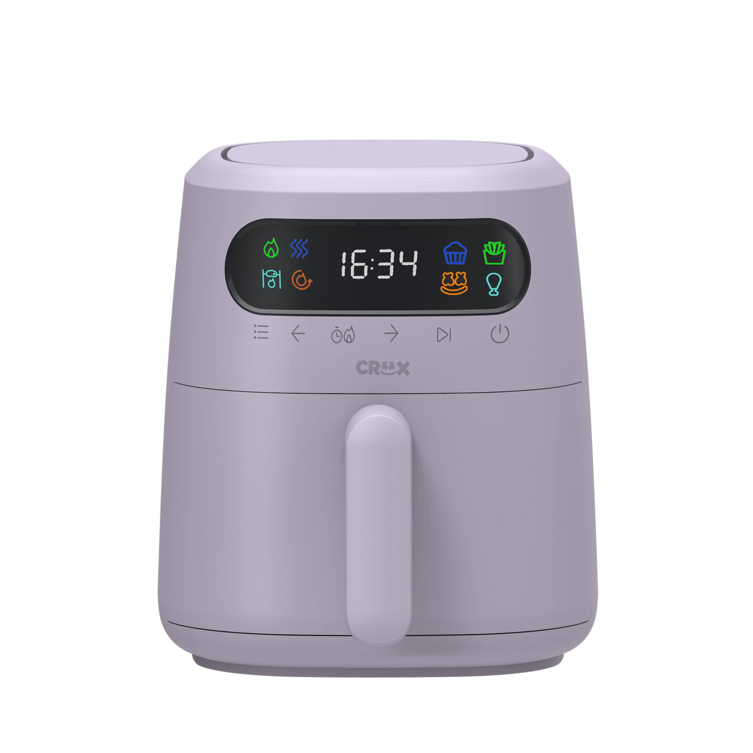 f50ed0f830419db76669609283ed5ddff8a3acc838a0145a96320c40dbf95ff0.jpg Crux 3-Qt. Digital Air Fryer Kit with TurboCrisp - Lavender - Image 1