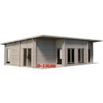 Norse 20 ft. x 32 ft. Log Cabin Pool Garden House D.I.Y. Building Kit