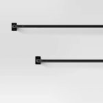 36"-66" French Curtain Rod Matte Black - Project 62