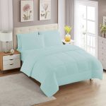 Sweet Home Collection 7 Piece Bed-in-a-Bag Down Alternative Comforter Sheet Set - Aqua - Twin