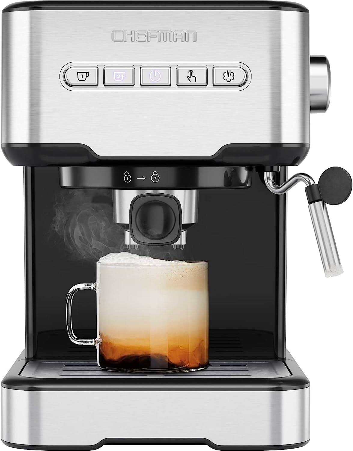 f561ba21e01e945cbec07db560d0e26e3b7bd1e0d493ac6e985d8d34aa39922c.jpg Chefman Easy-Brew Espresso Machine - Image 1