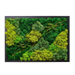 LVZHIHUAN Moss Wall Decor Real Preserved Moss No Maintenance Required Eco Natural Green Wall Art Moss Frame Living Plants Vertical Garden 19.7