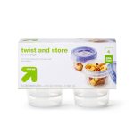 Up & Up Twist and Store Round Food Storage Container | Target
