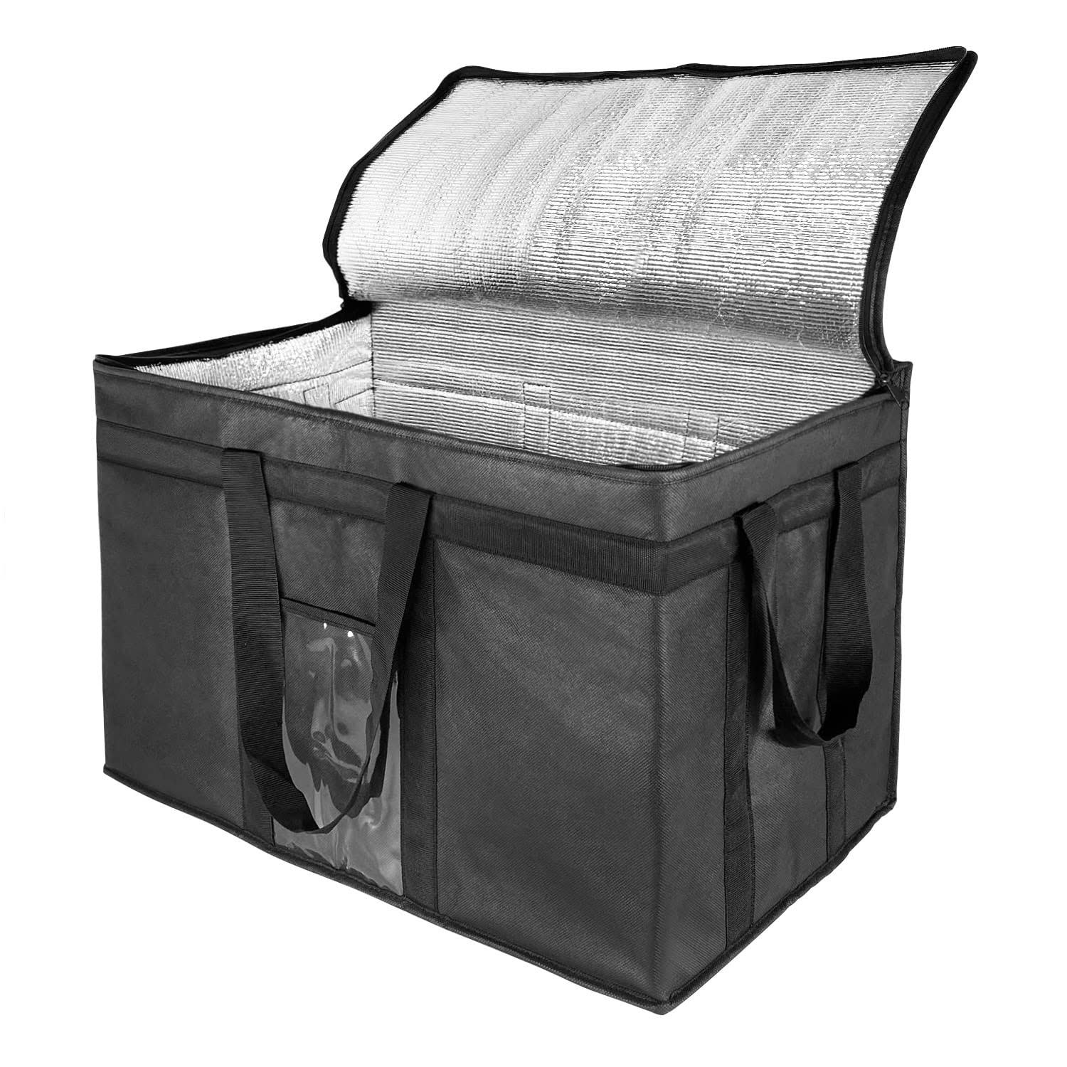 f5d922aab400f22d2255f6754a816d7a6d882e0043e38146541a3b87dcdfd11f.jpg yongzhenlite xxl-larger Insulated Cooler Bags with Zipper closure,reusable Grocery Shopping Bags Keep Food Hot or cold,collapsible Lunch B - Image 1