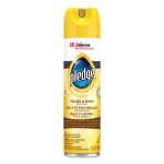 Pledge Furniture Polish, Lemon, 14.2 oz, Aerosol, 6/Carton