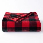 The Big One Oversized Plush Throw Blanket Red Buffalo Check - 5ft x 6ft