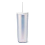 Simple Modern 24 fl oz Double Wall Plastic Classic Tumbler with Straw|Opalescent, Size: One Size