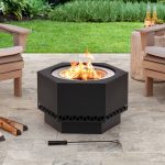 Sunjoy 26 in. Hexagonal Outdoor Fire Pit