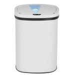 Kitchen Trash Can Automatic Trash Can Trash Can with Lid 50 Liter 13 Gallon Touch Free High-Capacity Brushed Stainless Steel Waste Bin for Bathroom