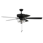 Craftmade 52" Pro Plus 101 Indoor Ceiling Fan Flat Black