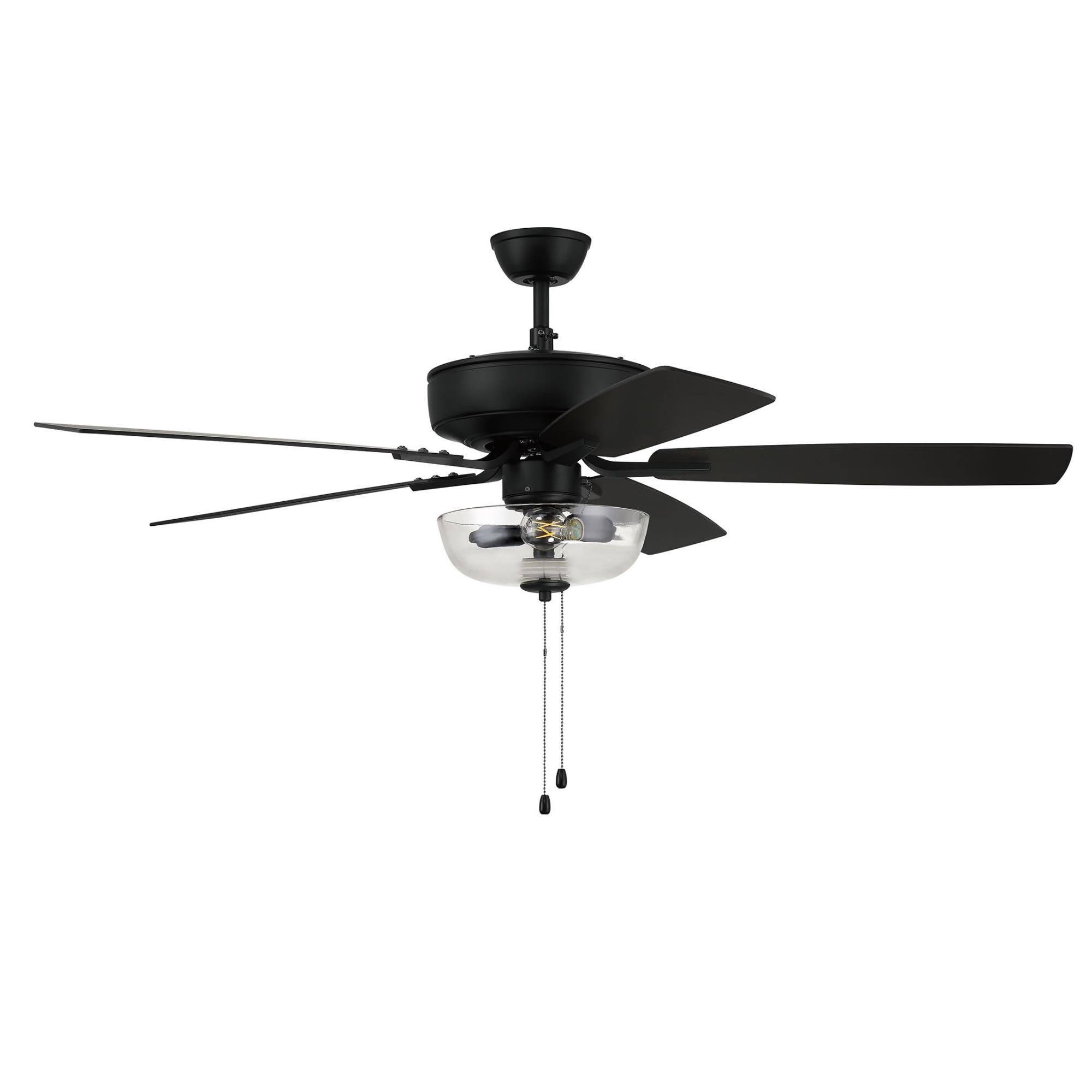f694a9b919529f4b0b4c5812ea5cb8d04c542095b397355bd45d6aa1827c6342.jpg Craftmade 52" Pro Plus 101 Indoor Ceiling Fan Flat Black - Image 1