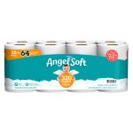 Angel Soft Bathroom Tissue, Unscented, Mega Roll, 2-Ply - 16 rolls