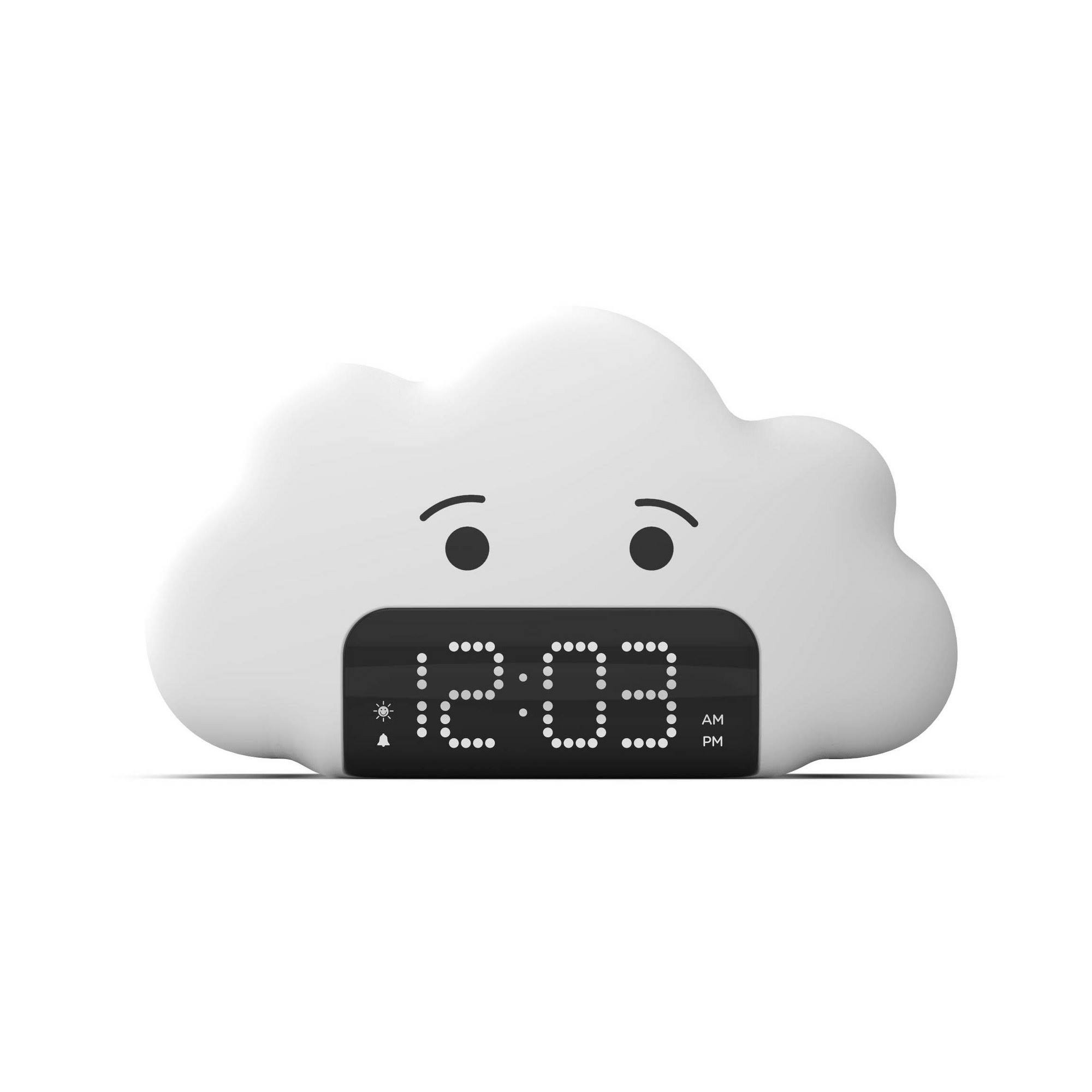 f6fd0c3489596b63ce4e84a1fadd2f0a28cf698801067c63372251f25bb9e430.jpg Capello Kids Wake Up Light Alarm White Clock | Target - Image 1