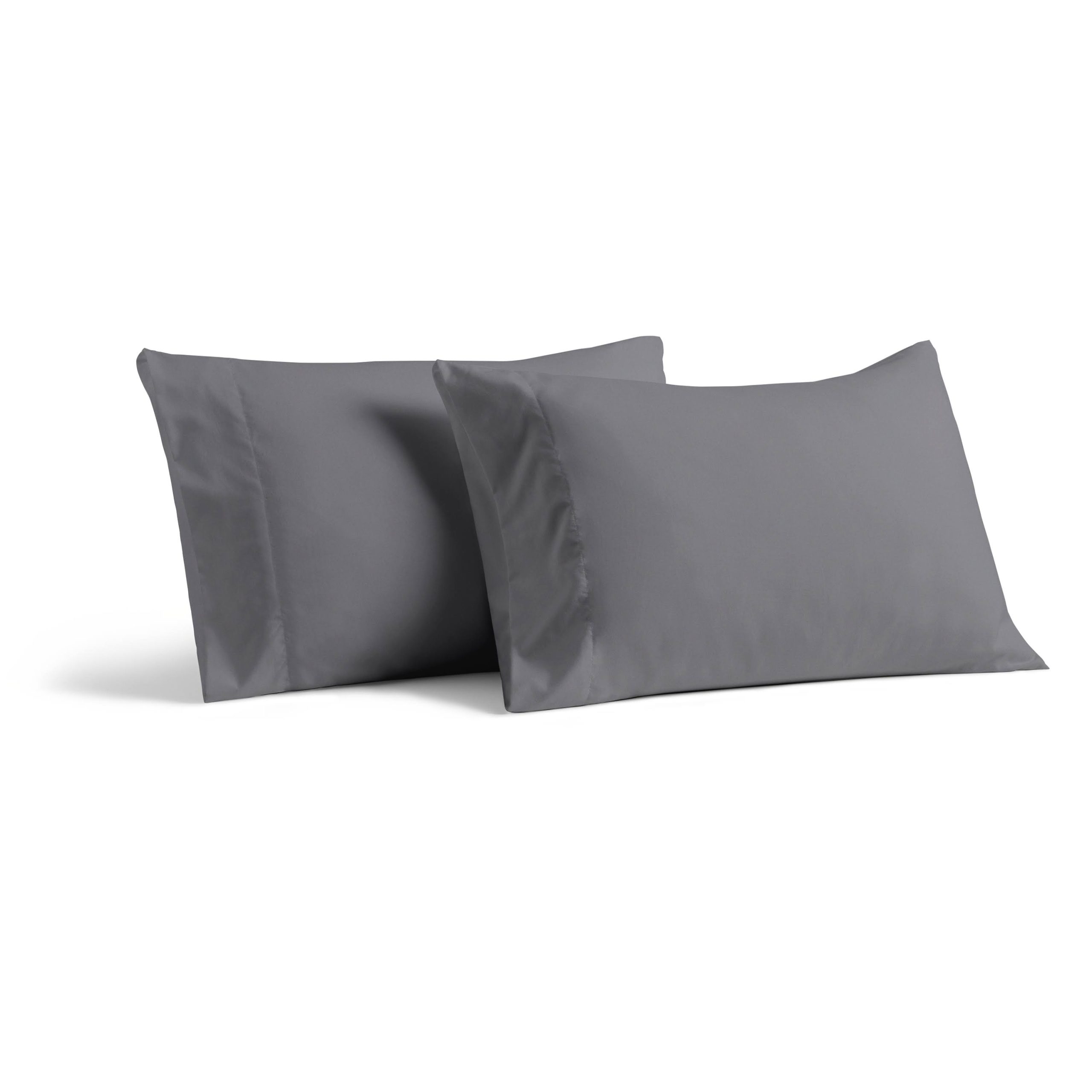 f70b14f74e09121a627e1fe878dca7ca9271af1cbf44b5ae8fa4e3d66b38c44e.jpg Cosy House Collection Luxury Bamboo Pillowcase Set - Standard - Grey - Image 1