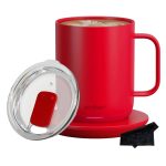 Ember Temperature Control Smart Mug 2, 14 oz, Grey, 80 Min Battery Life | App Controlled Heated Coffee Mug | Improved Design with Clear Splash-proof