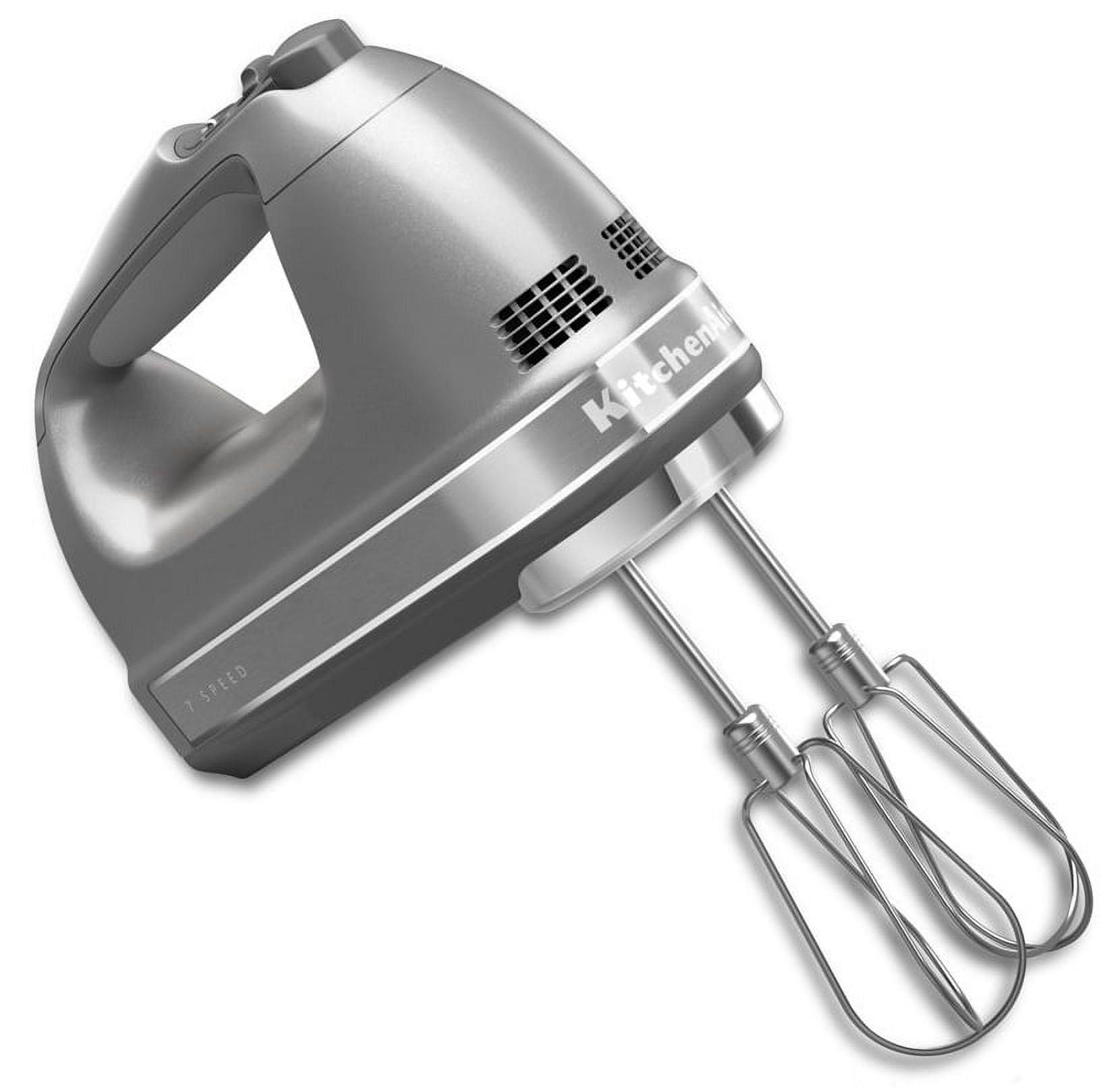 f7410abcb06114fbd40b4bd5a2bffb7b3b0a5c16d27d7c597c8d3065bd2689ac.jpg KitchenAid - 7-Speed Hand Mixer - Contour Silver - Image 1