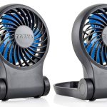 Treva 3.5" USB Desk Fan, Set of 2 - Black