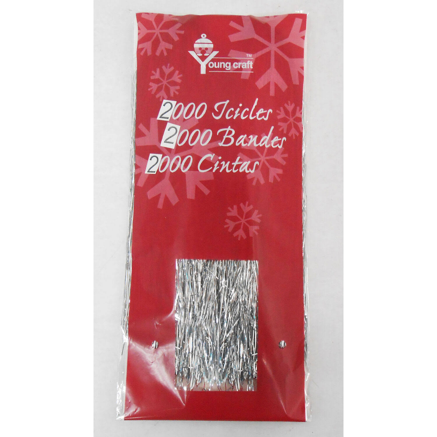 f77c1043ea6db5e57667d7a164b85b9bb44611132e44921cf6134ea070020188.jpg FC Young Silver Icicles Christmas Decor - Image 1