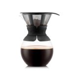 Bodum Pour Over Coffee Maker with Permanent Filter, 1.0 L, 34 oz Black
