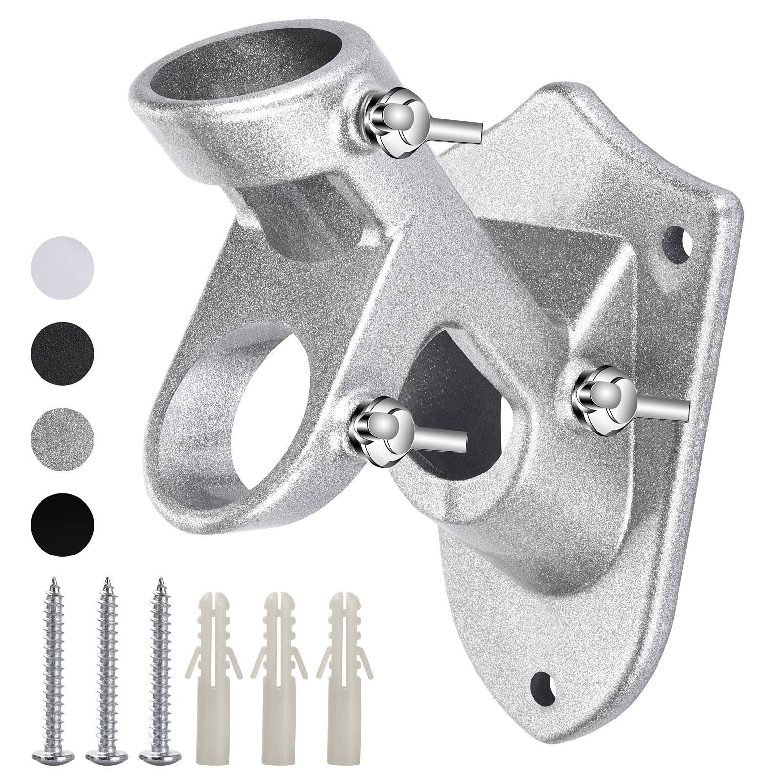 f79ff1b33e27a88d5149ac12f824d41f7f54f869e5a6ef1dd3f5b3badbcf37c8.jpg Haoridul Flag Holder, Flag Bracket, Heavy Duty House Flag Pole Holder Bracket, Aluminum Mount - Stainless Steel Hardware - Strong and Rust Proof - 1" - Image 1
