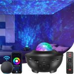 Star Projector Galaxy Projector,Star Light for Bedroom with Black