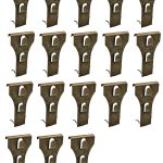NACETURE Brick Hook Clips (18 Pack) Outdoor Brick Hangers Wall Clips for Hanging - Mounting to Brick Without Drilling, Need More
