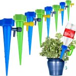 LABOTA 24 Packs Self Watering Spikes Adjustable Plant Watering Spikes with Slow Release Control Valve Switch for Garden Plants Indoor & Outdoor
