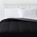 King Lofty Microfiber Comforter Black - Room Essentials