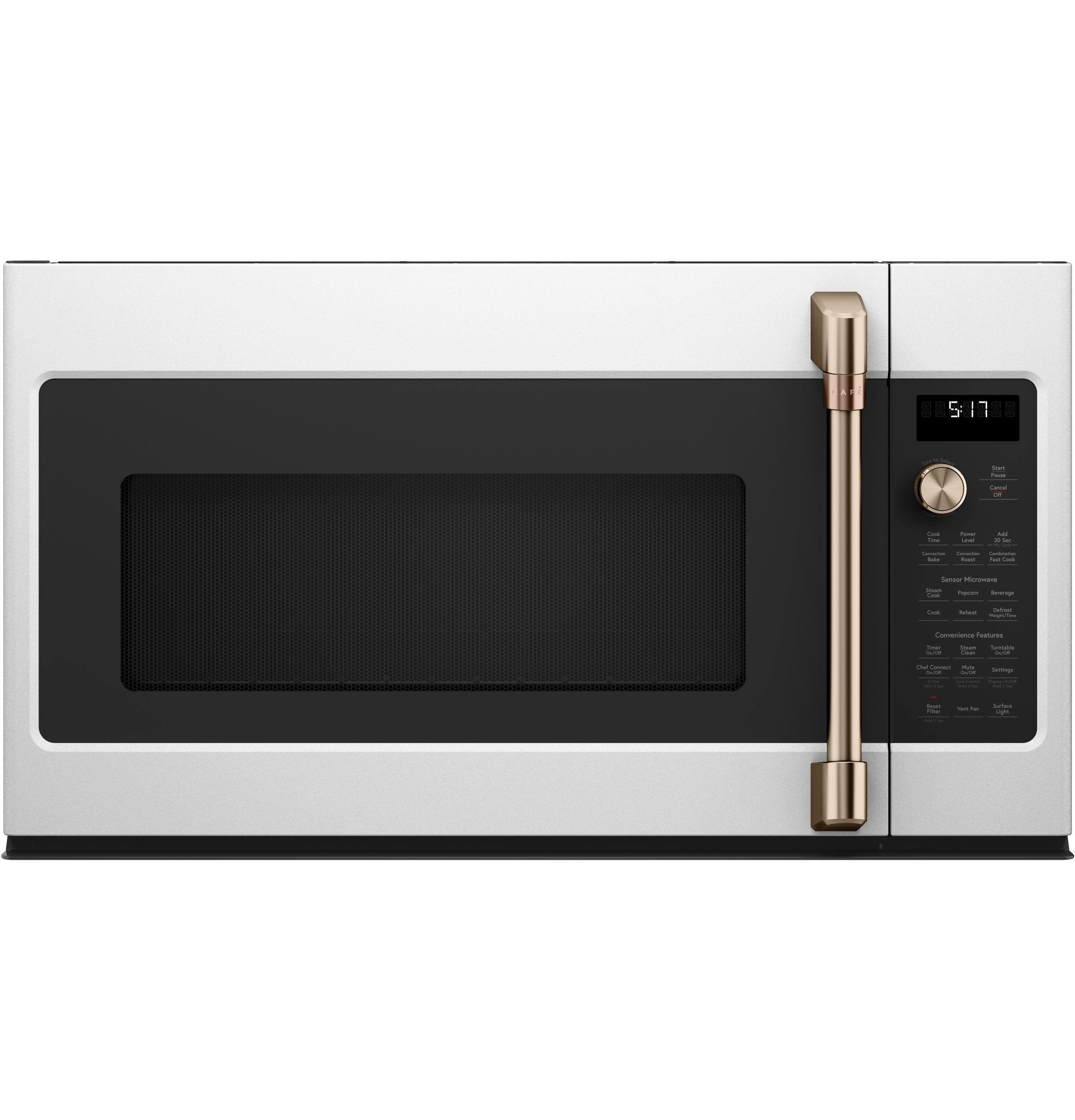 f8114722f2d91c6ab81567c827a48ef3eb2e8bd06ad544871346d937dd01d380.jpg Cafe 1.7 Cu. ft. Convection Over-The-Range Microwave Oven White - Image 1