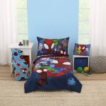 Marvel Spidey Let's Swing Blue 3-Pc Toddler Bedding, Comforter, Sheet, Pillowcase, Toddler Boy