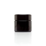 Infinity Jars 50 ml (1.7 fl oz) Travel Size Black Ultraviolet Glass Screwtop Jar 3-Pack